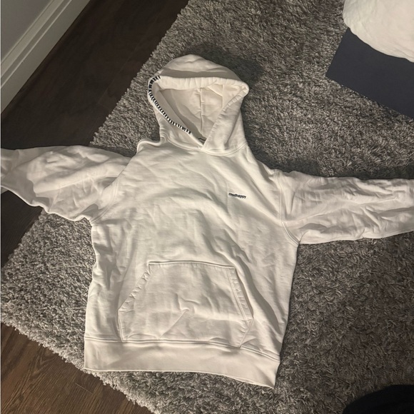 Madhappy Tops - MADHAPPY HOODIE WHITE AND NAVY